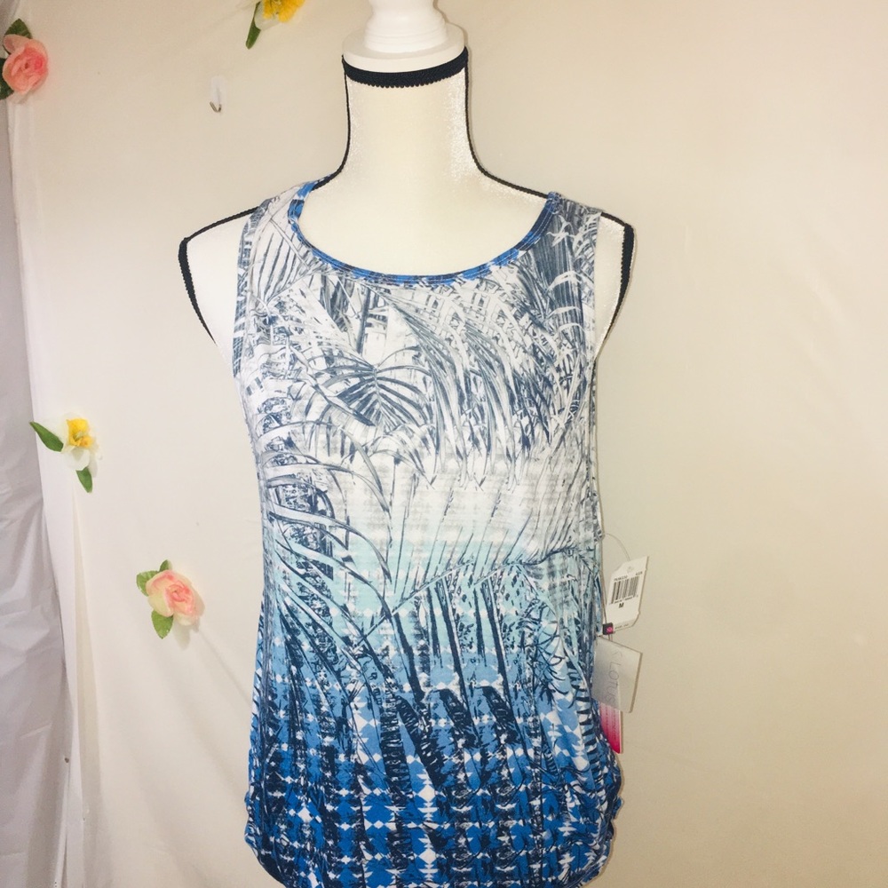 •❌•ATHLETA PINK LOTUS| NWT|Tropical Palm Tank• - Picture 5 of 8